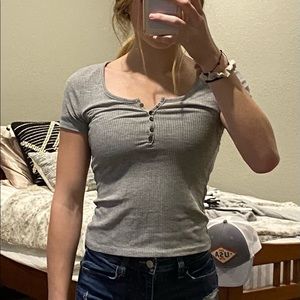 tight gray crop